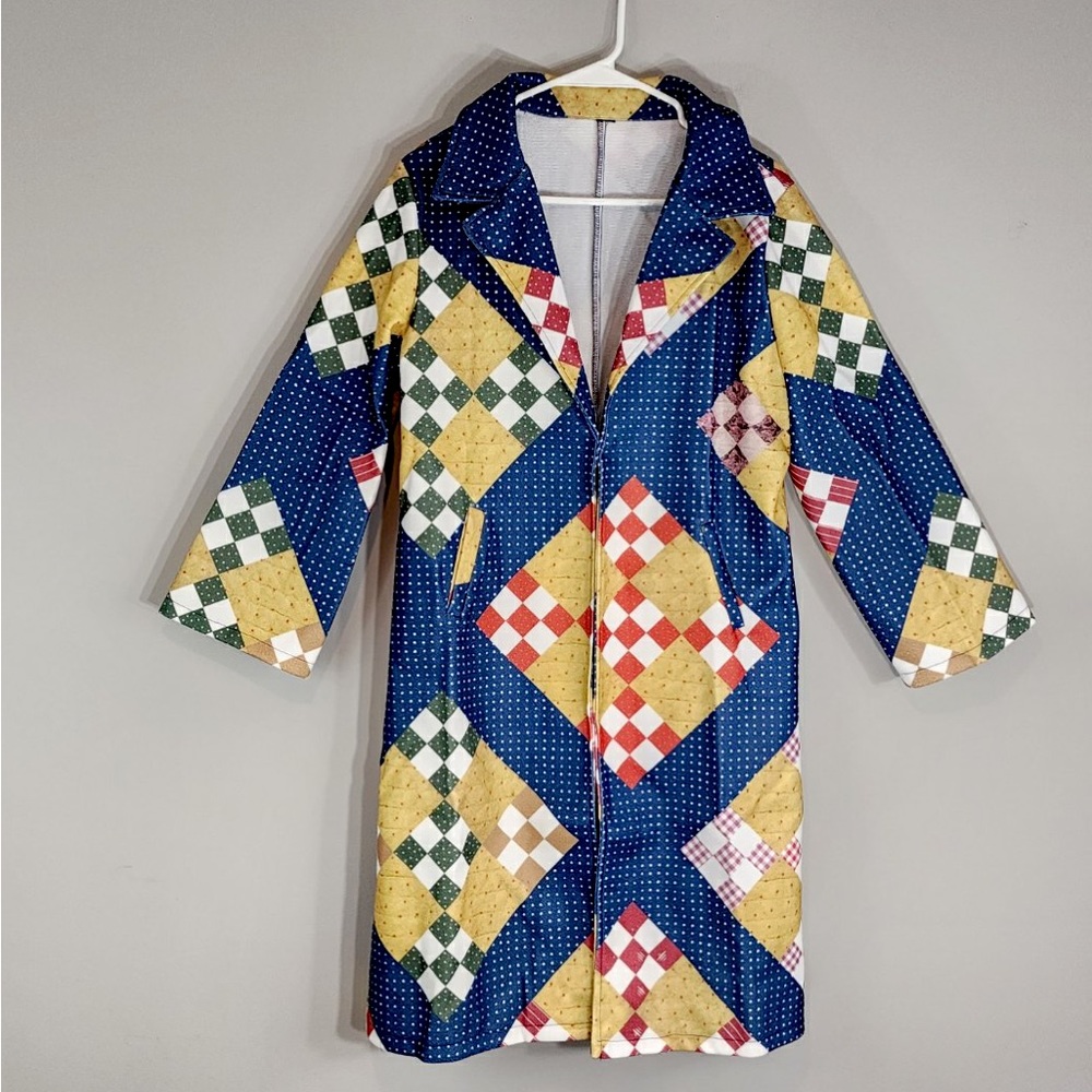 Boho Patchwork Coat Sz. Medium - Picture 2 of 8